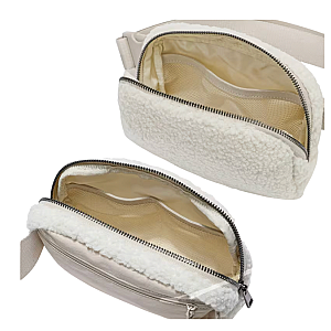 White Sherpa Tennis Crossbody Belt Bag | Runway Athletics