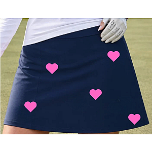 Women's Navy & Pink Golf Skort with UPF 50+ | Performance Golf Skirt  | Runway Athletics