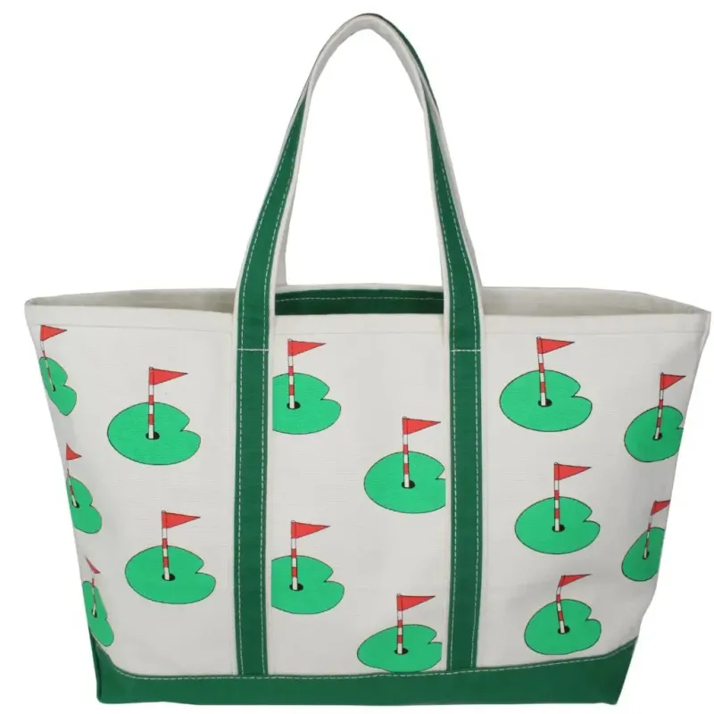 Golfer Canvas Tote