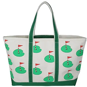 Golfer Canvas Tote