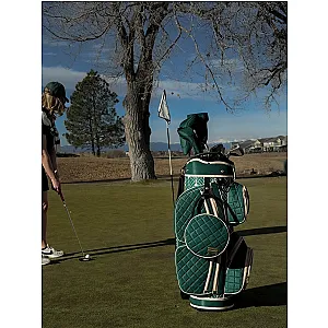 Women’S Deluxe Golf Cart Bag with 14-Way Divider, Cooler Pocket & Matching Accessories – Versailles