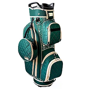 Women’S Deluxe Golf Cart Bag with 14-Way Divider, Cooler Pocket & Matching Accessories – Versailles