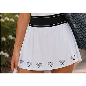 Black & White Court Skirt