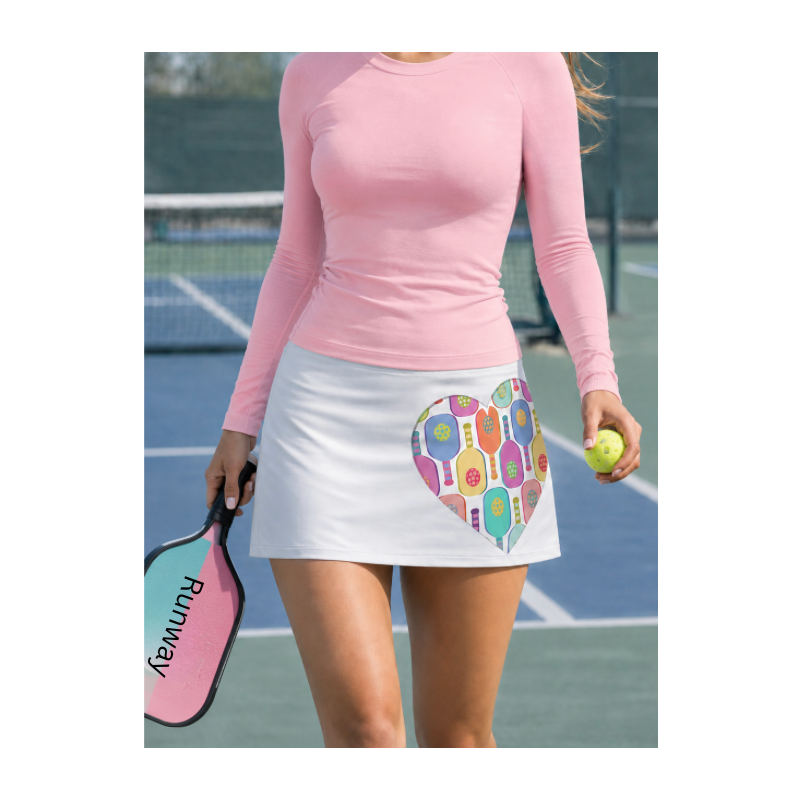 Women's Pickleball Skort with Built-In Shorts | Love Court Skirt | Runway Athletics