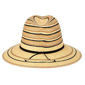 Paradise - Paperbraid Multi Striped Fedora