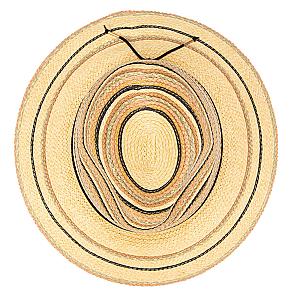 Paradise - Paperbraid Multi Striped Fedora