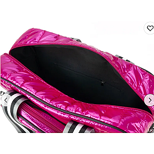 Quilted Tennis Tote Bag | Lightweight Racquet & Travel Bag - Pink