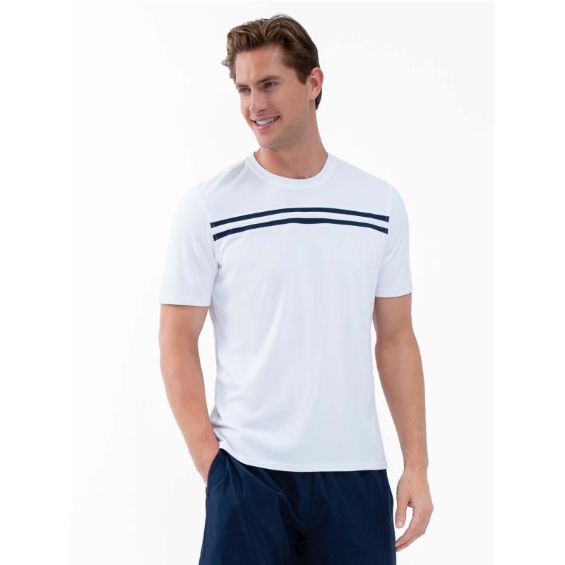 Performance Men's Tournament Short Sleeve Crew Neck - White/Midnight