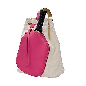 PB Neon Hot Pink Pickleball Drawstring Bag