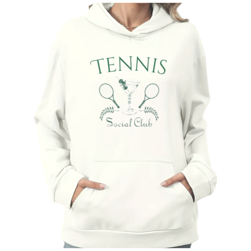 Tennis Hoodie - "Social Club"