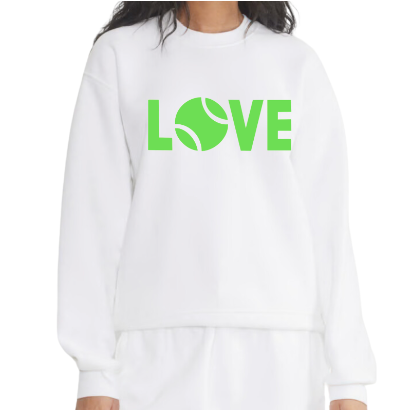 LOVE Tennis Sweatshirt - White