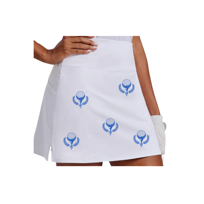 Women's White Golf Skort with UPF 50+ | Performance Golf Skirt  | Runway Athletics
