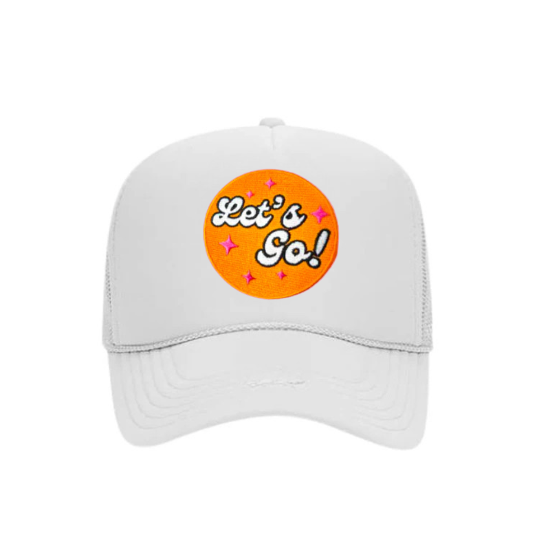 Let's Go! Trucker Hat - White