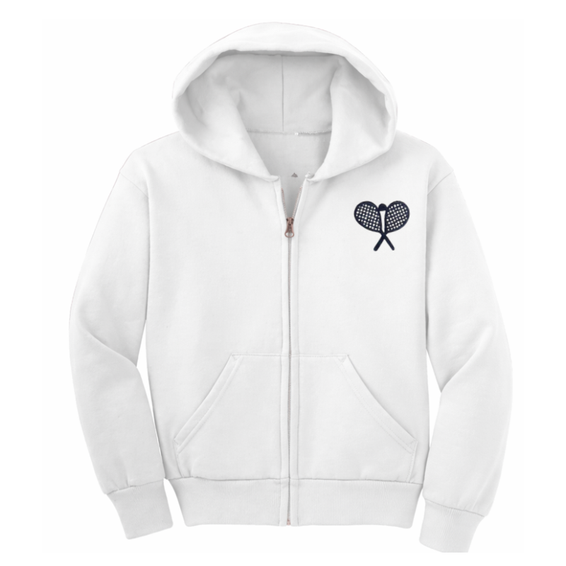 Court-Side Hoodie - Navy Racquets