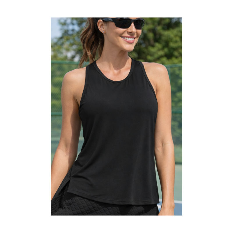 Racerback Athletic Tank - Black