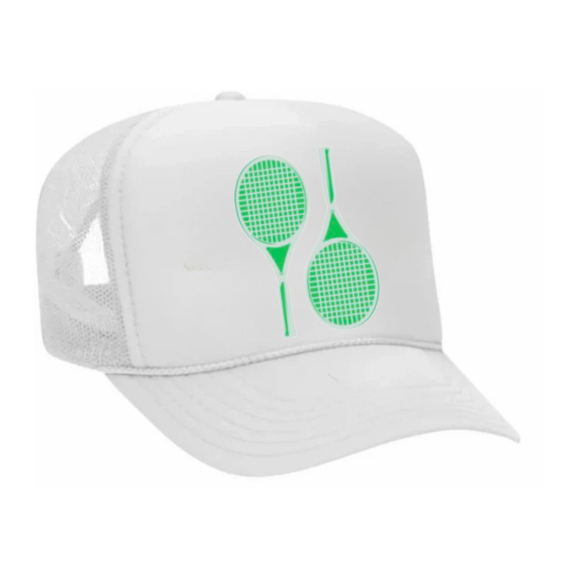 Tennis Trucker "Palm Royale" - Aqua Green