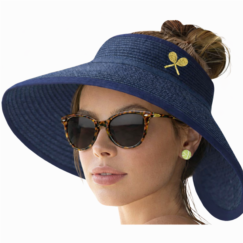 Foldable Court Side Visor - Navy