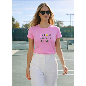 The Court Connects Us All - Pink Tee