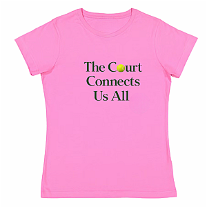 The Court Connects Us All - Pink Tee