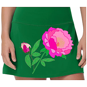 Women's Luxury Tennis Skirt | Floral Print Skirt with Built-In Shorts | Runway Athletics