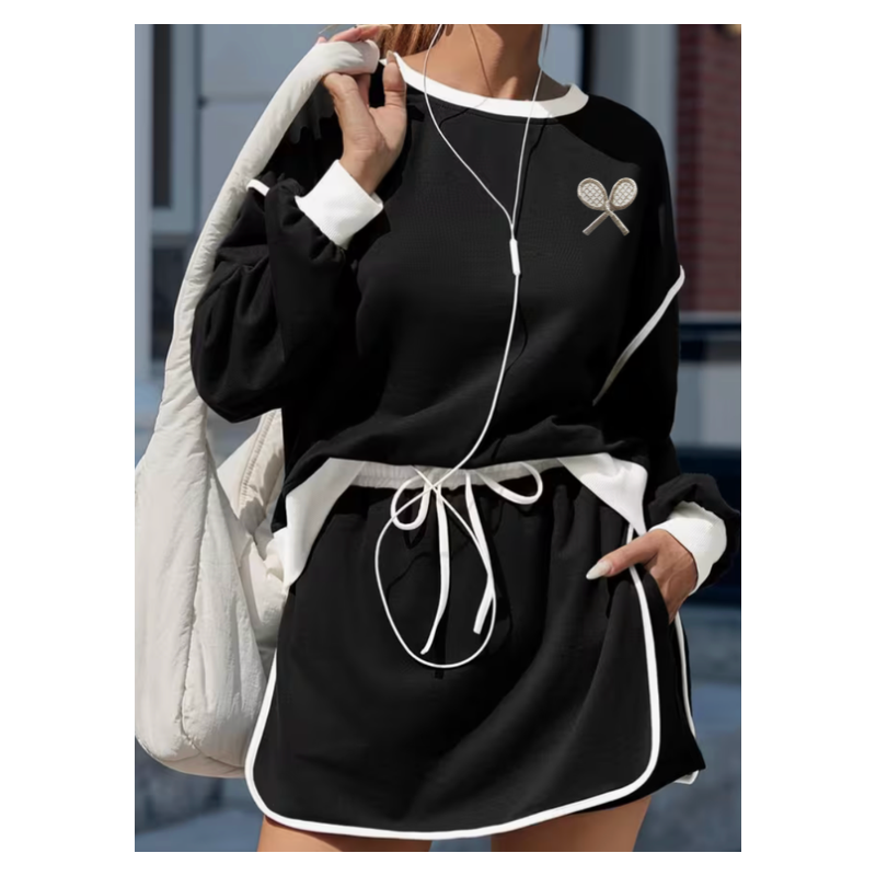Tennis Play Set - Black/White