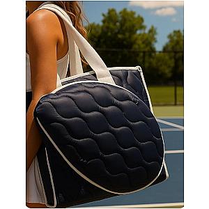 Tennis Quilted Lightweight Tennis Tote - Navy