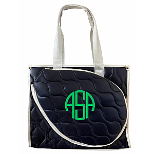 Tennis Quilted Lightweight Tennis Tote - Navy