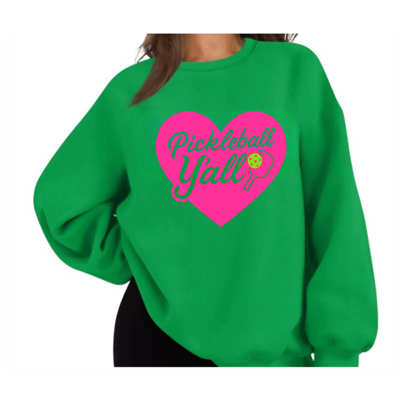 Pickleball Sweatshirt - Pink Pickleball Y'all