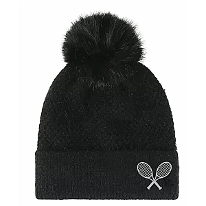 Tennis Time Beanie - Black