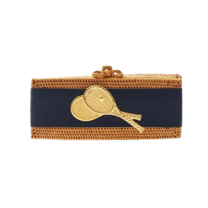 The Chic Straw Tennis Clutch