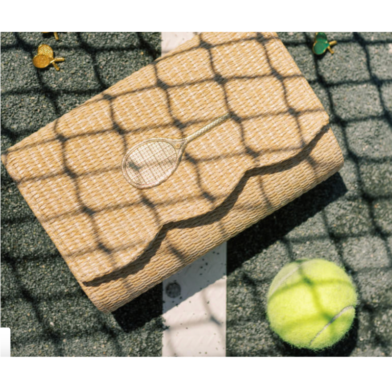 The Chic Straw Tennis Clutch