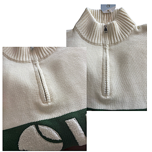 Women's 100% Cotton Tennis Quarter-Zip Sweater | Runway Athletics