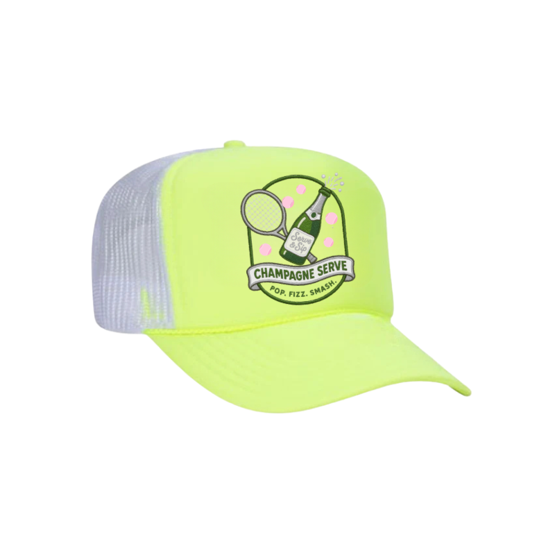Tennis "Champagne Serve" Trucker Hat