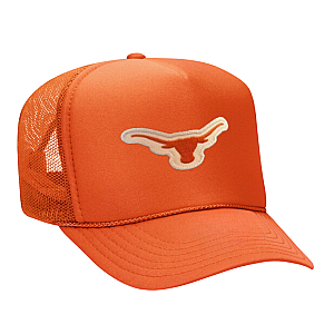 Horns Trucker Hat - Orange and White