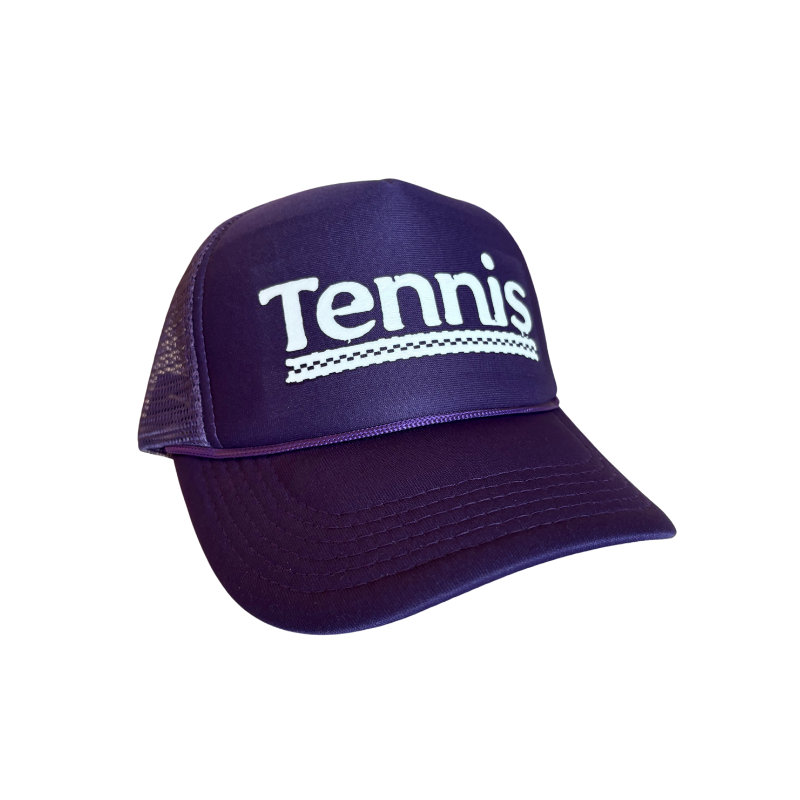 Tennis Purple Trucker Hat