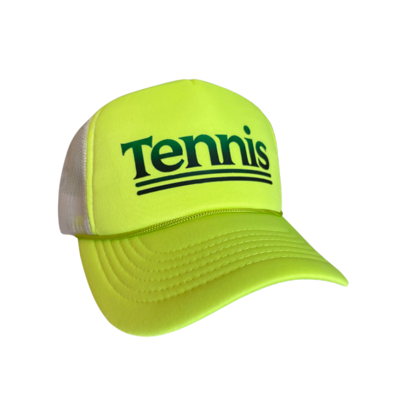 Tennis Neon Yellow Trucker Hat