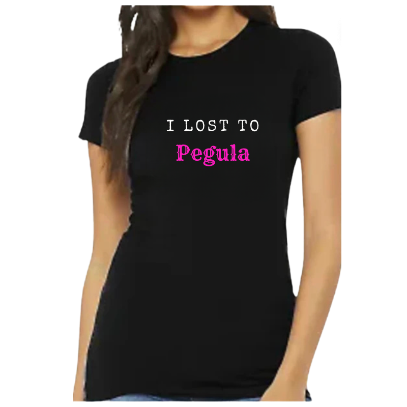 I Lost to Pegula Black Tennis Tee