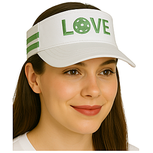 Pickleball Visor - White & Green