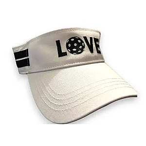 Pickleball Visor - White & Black