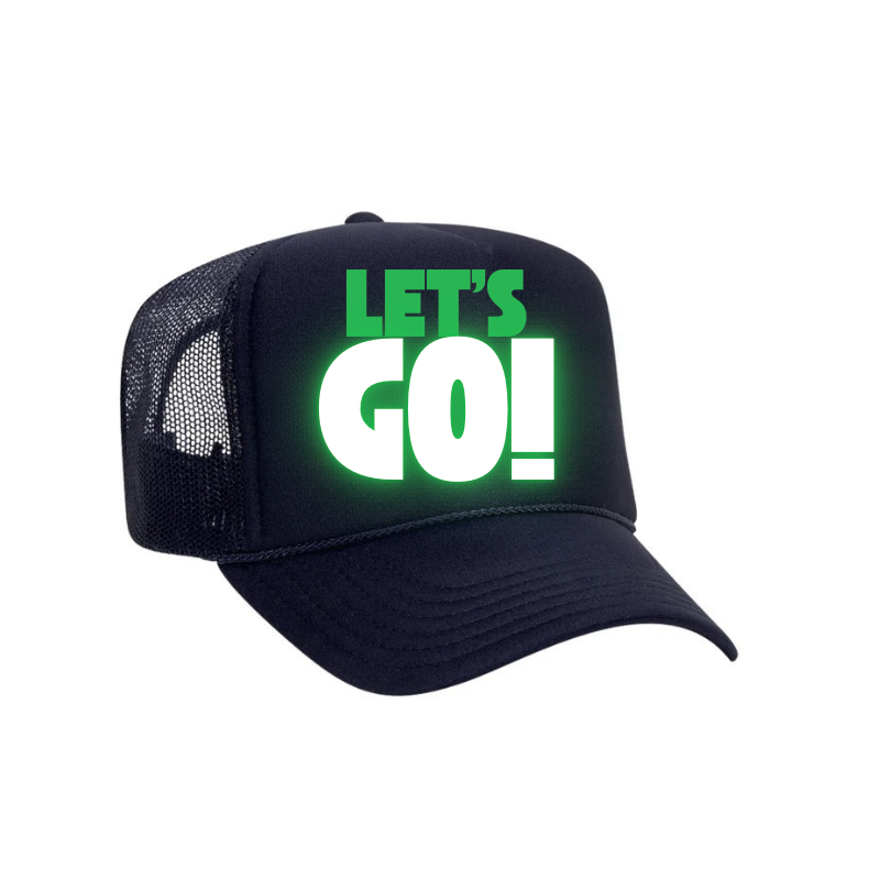 Let's Go Navy Trucker Hat