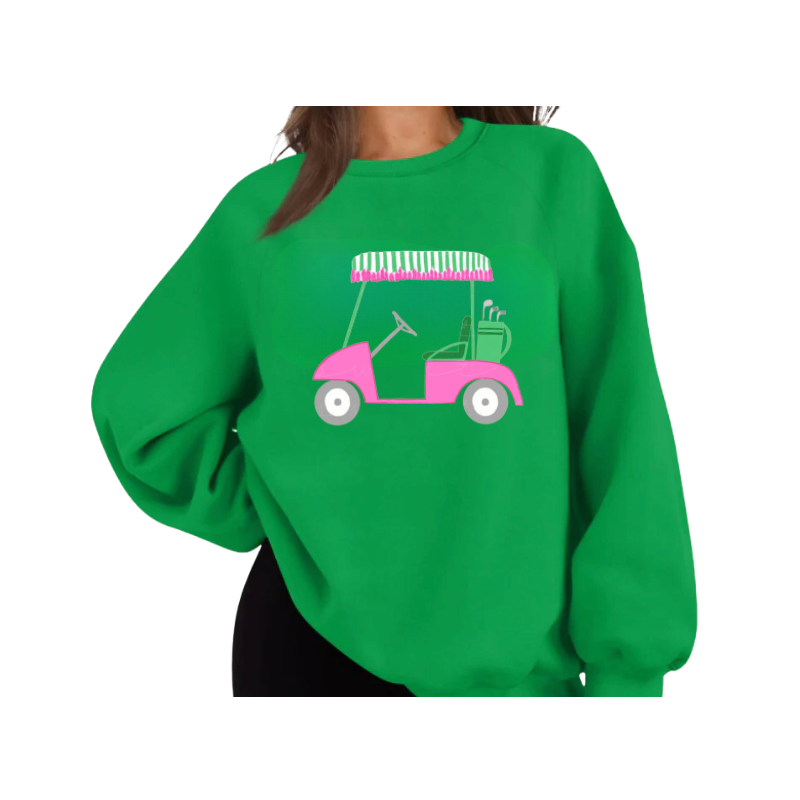 Golf Cart Sweatshirt - Green
