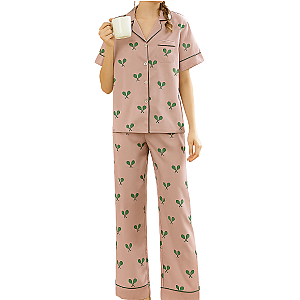 Tennis Pajama Pink Satin - Pant