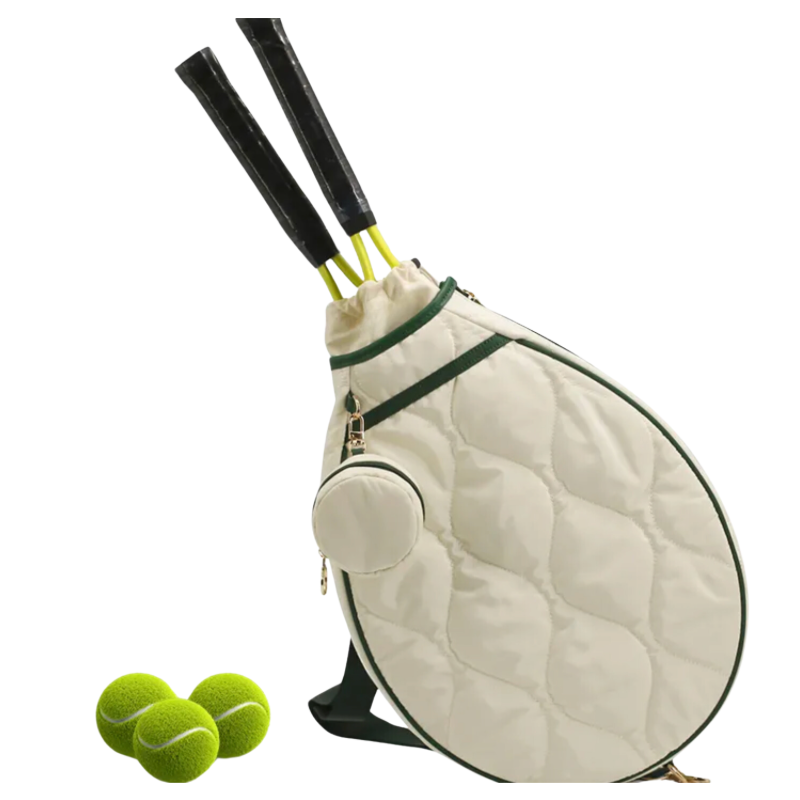 Tennis Quilted Sling Bag - White