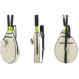 Tennis Quilted Sling Bag - White