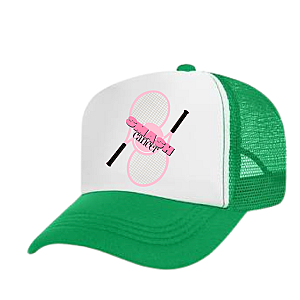 Smash Cancer Tennis Trucker Hat - Green