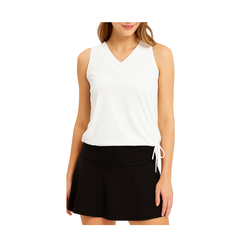 Essential Tie Waist Tank - Black or White