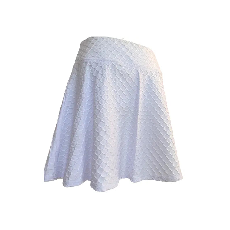 16.5" Nola Scallop Skirt - White