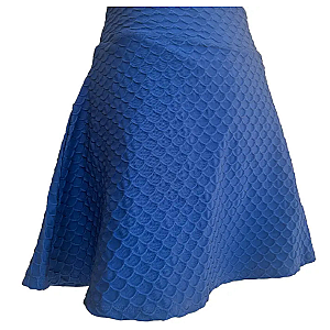 16.5" Nola Scallop Skirt - Navy