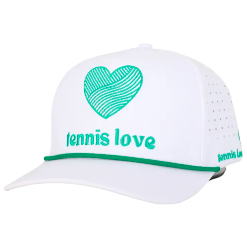 Tennis Love Hat - Green Embroidery