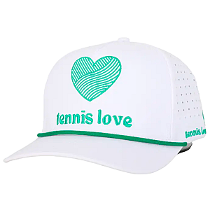 Tennis Love Hat - Green Embroidery